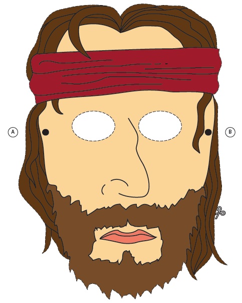 Çocuklar İçin  insan Hazır Maske Şablonları 