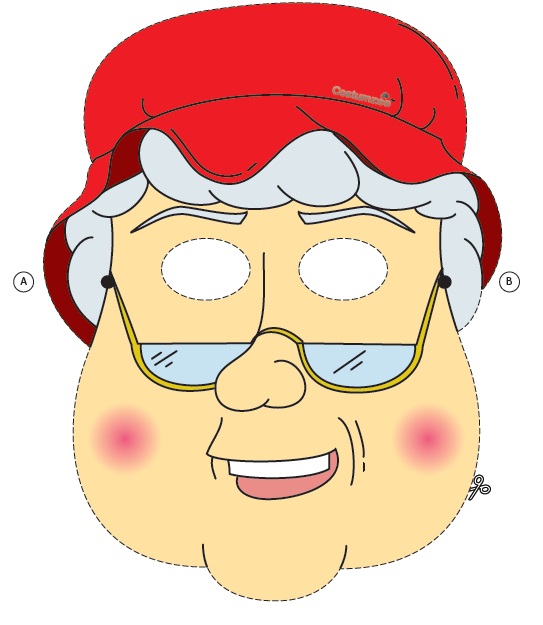 Çocuklar İçin  insan Hazır Maske Şablonları 