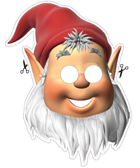 Çocuklar İçin  Noel Baba Hazır Maske Şablonları 