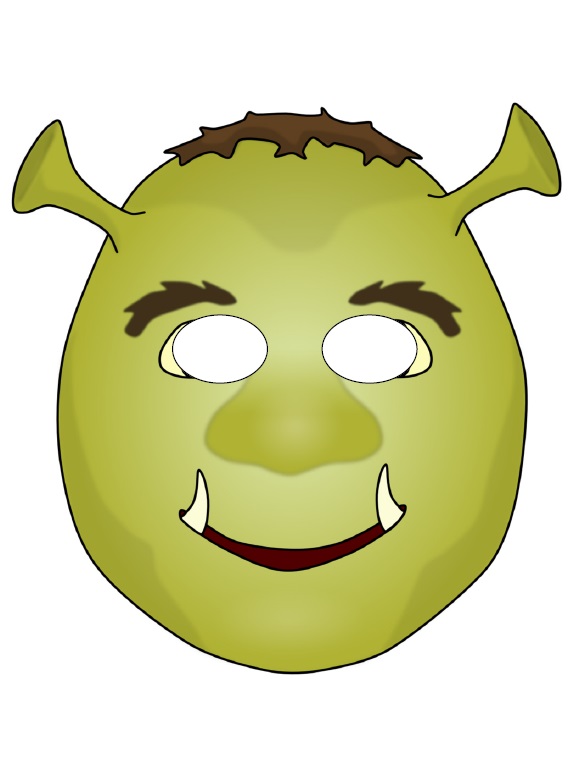 Çocuklar İçin  Çizgifilm Karakterleri Hazır Maske Şablonları 