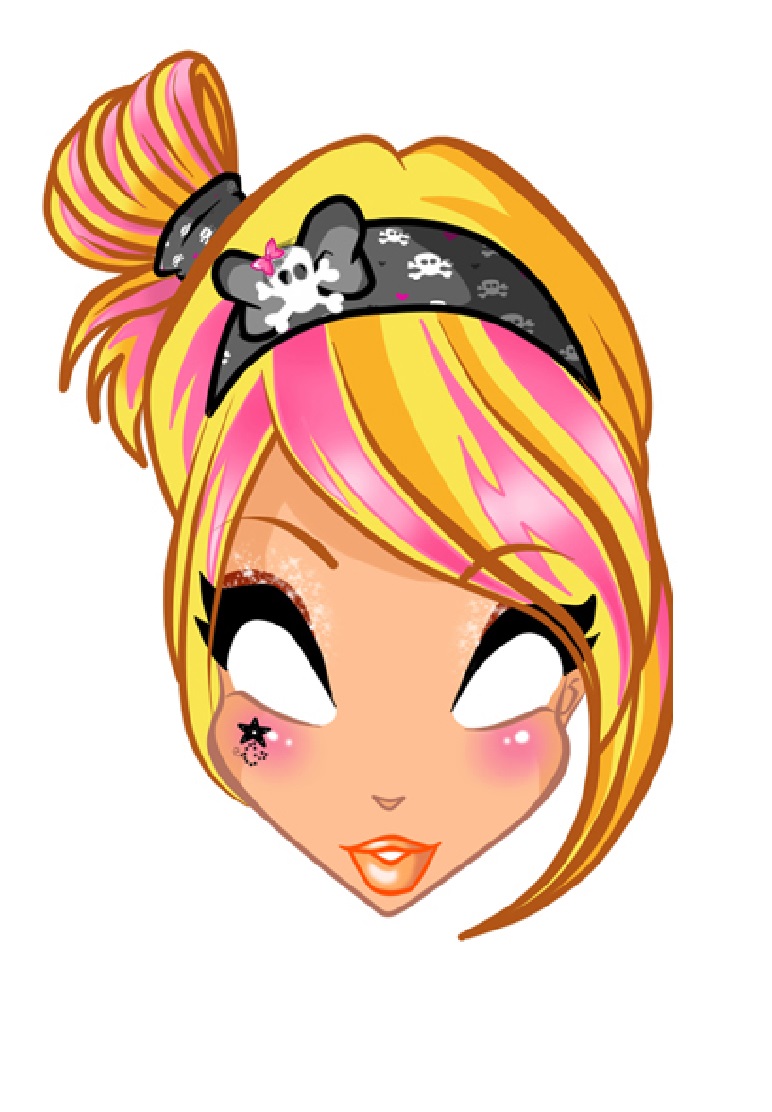 Çocuklar İçin  Çizgifilm Karakterleri Hazır Maske Şablonları 