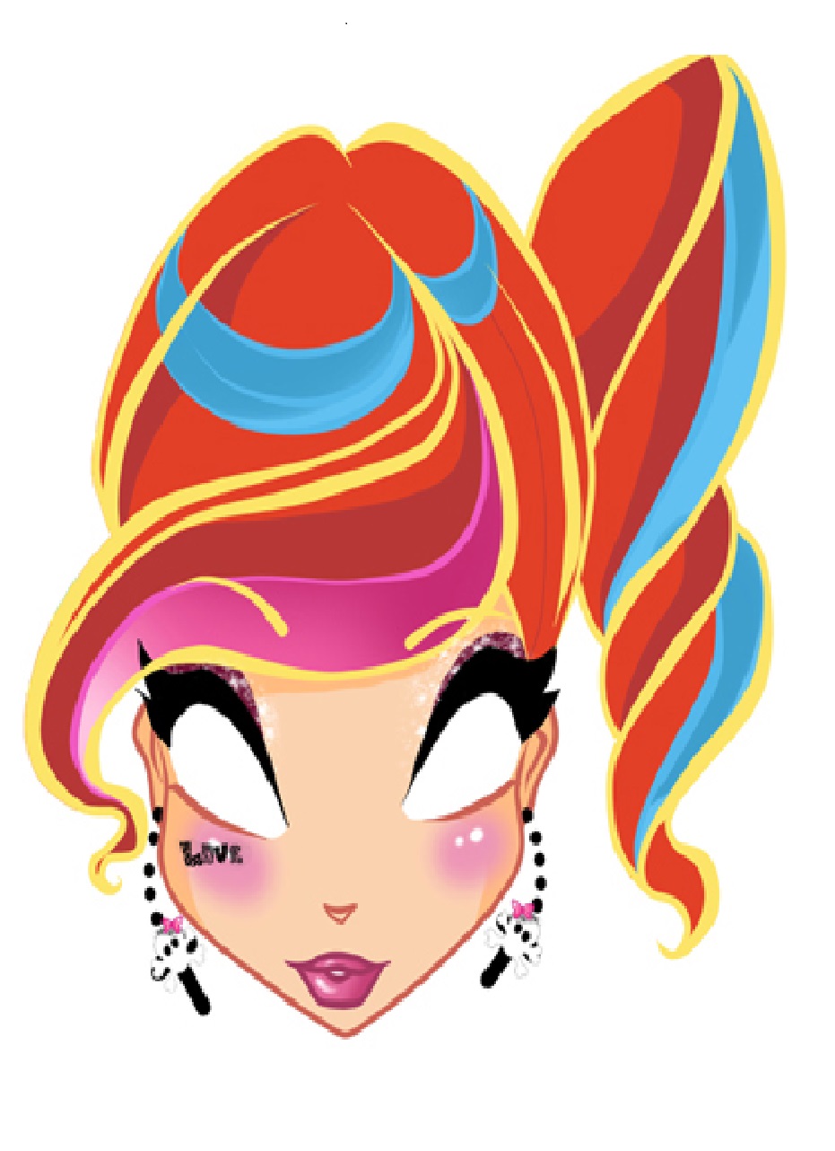 Çocuklar İçin  Çizgifilm Karakterleri Hazır Maske Şablonları 