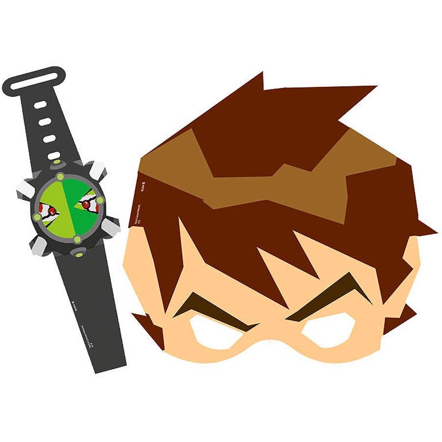 Çocuklar İçin  Çizgifilm Karakterleri Hazır Maske Şablonları 