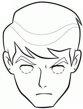 Çocuklar İçin  Çizgifilm Karakterleri Hazır Maske Şablonları 