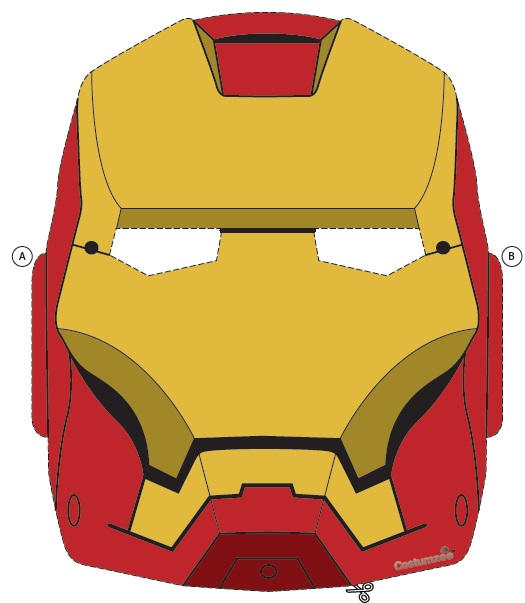 Çocuklar İçin  Çizgifilm Karakterleri Hazır Maske Şablonları 