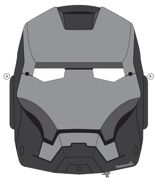 Çocuklar İçin  Çizgifilm Karakterleri Hazır Maske Şablonları 