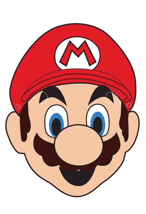 Çocuklar İçin  Çizgifilm Karakterleri Hazır Maske Şablonları 