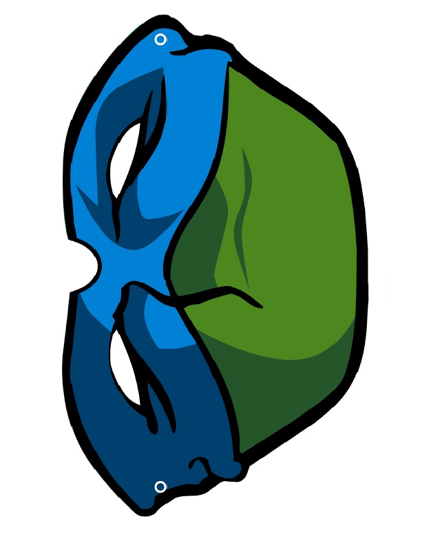 Çocuklar İçin  Çizgifilm Karakterleri Hazır Maske Şablonları 