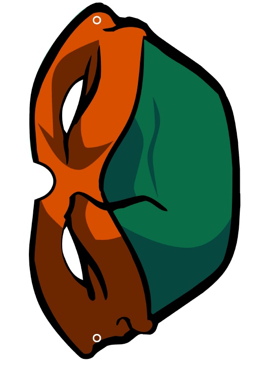 Çocuklar İçin  Çizgifilm Karakterleri Hazır Maske Şablonları 