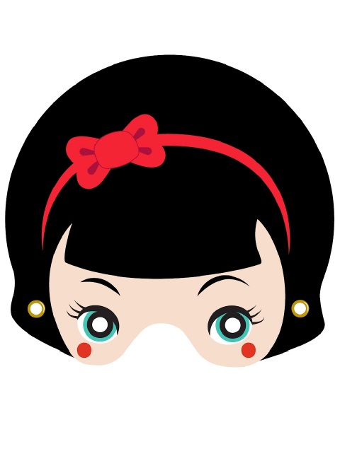 Çocuklar İçin  Çizgifilm Karakterleri Hazır Maske Şablonları 