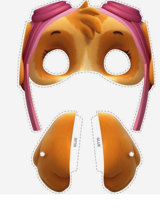 Çocuklar İçin  Çizgifilm Karakterleri Hazır Maske Şablonları 