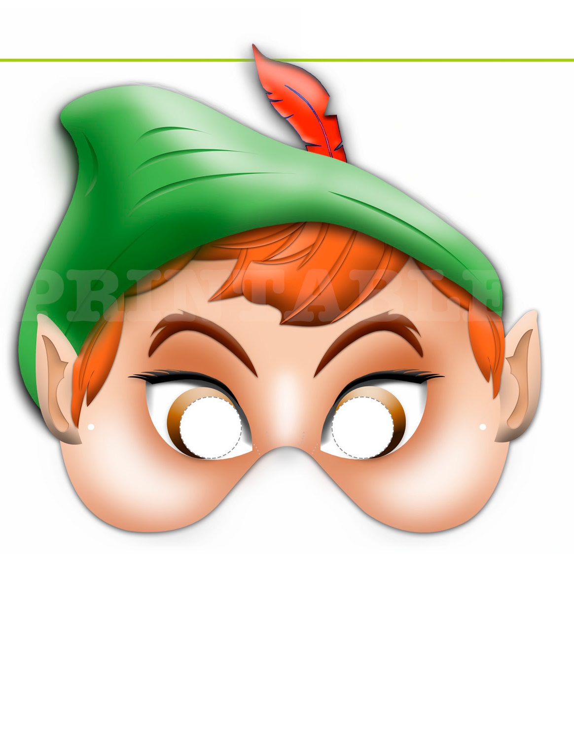 Çocuklar İçin  Çizgifilm Karakterleri Hazır Maske Şablonları 