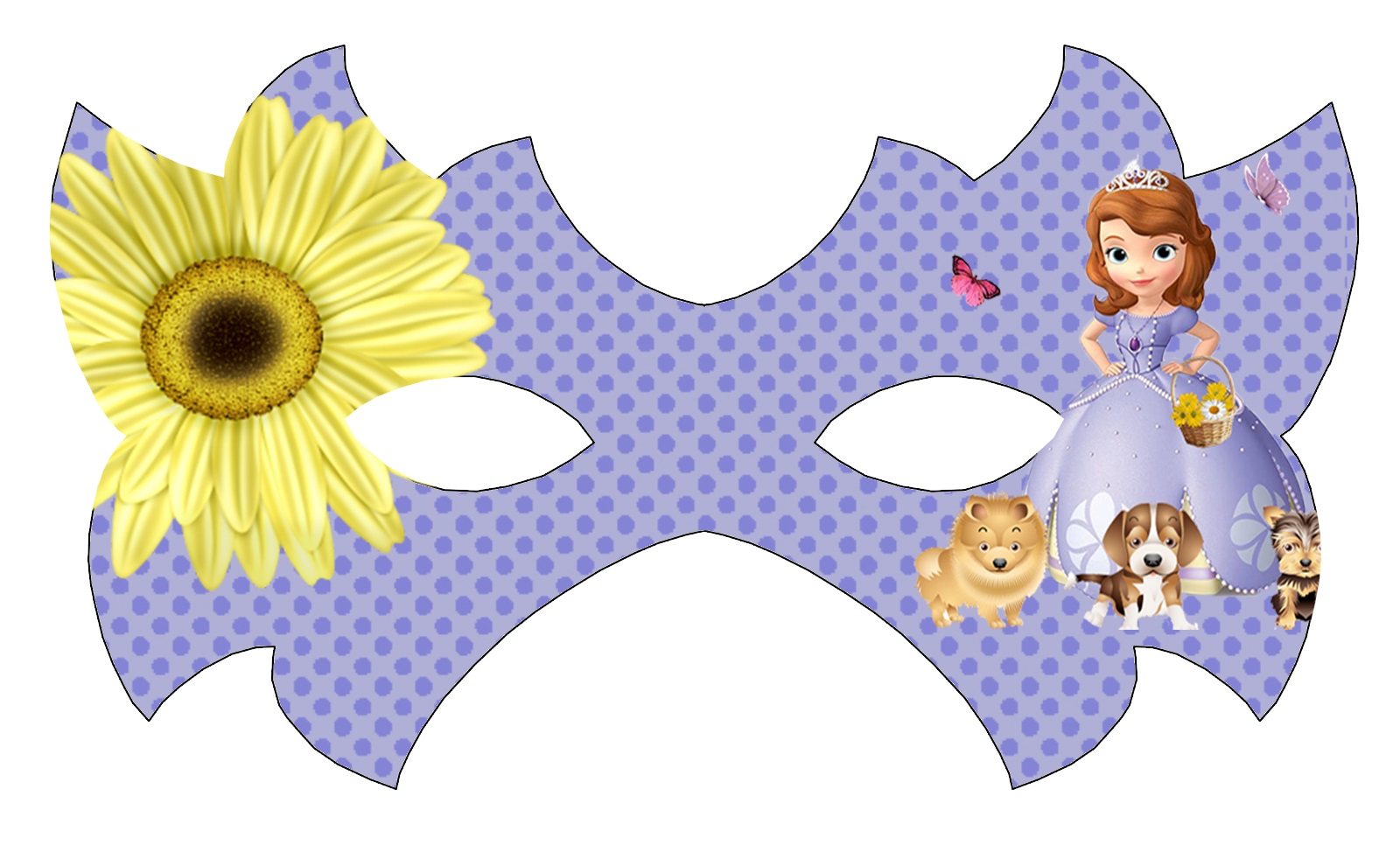 Çocuklar İçin  Çizgifilm Karakterleri Hazır Maske Şablonları 