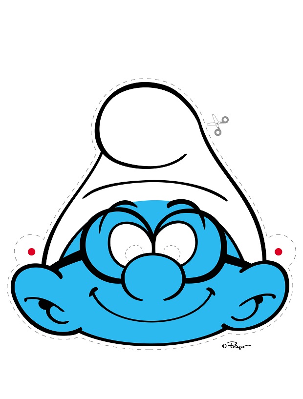 Çocuklar İçin  Çizgifilm Karakterleri Hazır Maske Şablonları 