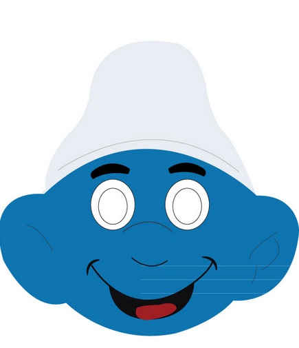 Çocuklar İçin  Çizgifilm Karakterleri Hazır Maske Şablonları 