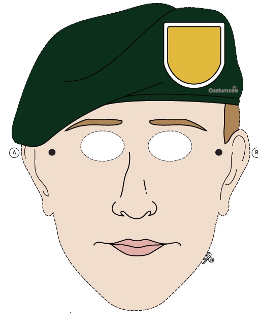 Çocuklar İçin  Meslekler Hazır Maske Şablonları 