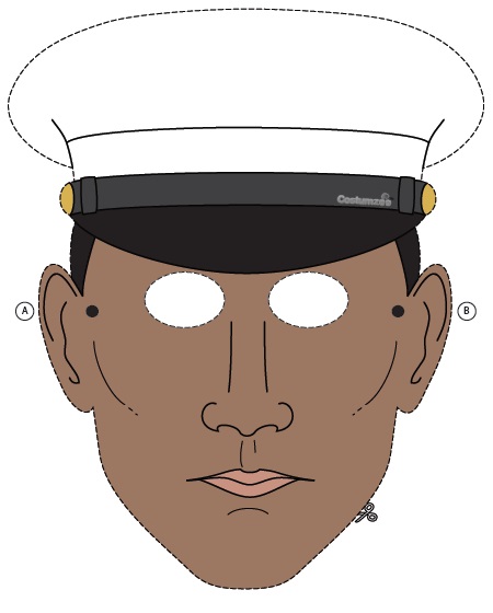 Çocuklar İçin  Meslekler Hazır Maske Şablonları 