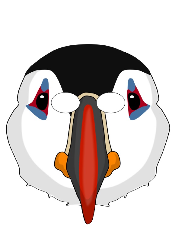 Çocuklar İçin  Penguen Hazır Maske Şablonları 