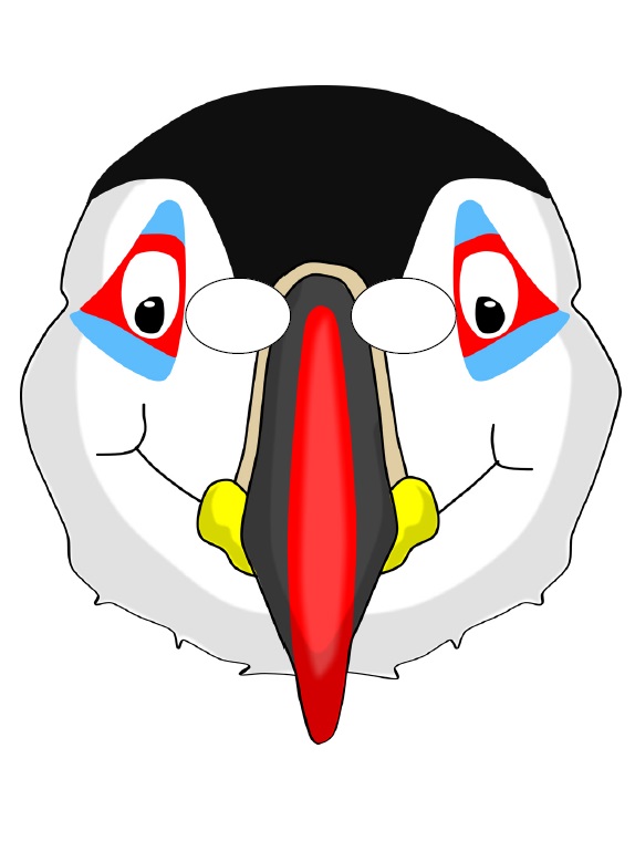 Çocuklar İçin  Penguen Hazır Maske Şablonları 