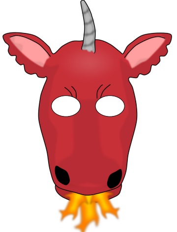    Ejderha    maske Şablonları