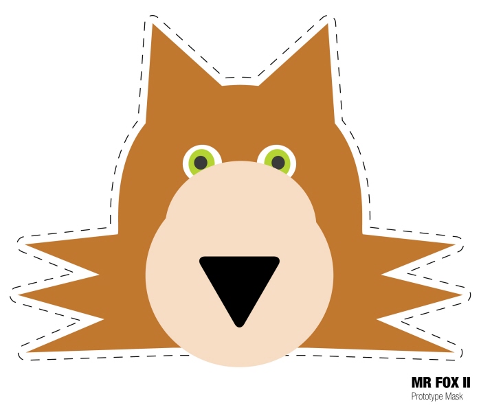 Çocuklar İçin  Kedi Hazır Maske Şablonları 