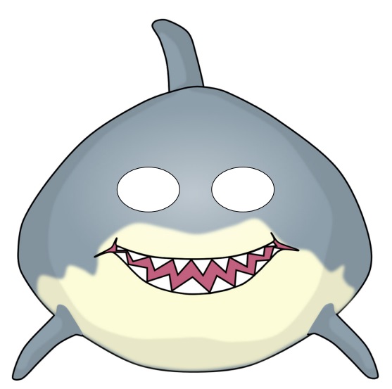 Deniz Canlıları Hazır Maske  Şablonları Çocuklar İçin  Deniz Canlıları Hazır Maske Şablonları