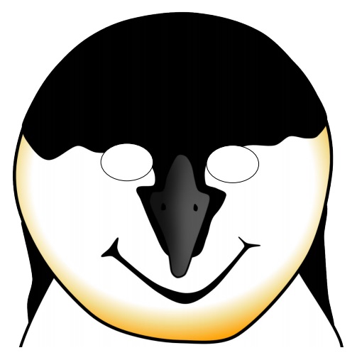 Çocuklar İçin  Penguen Hazır Maske Şablonları 