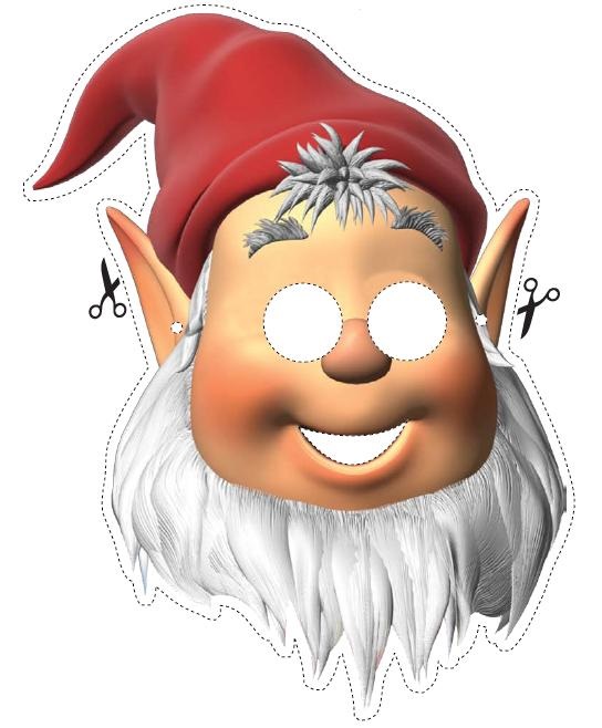 Çocuklar İçin  Noel Baba Hazır Maske Şablonları 