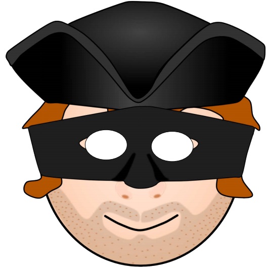 çocuklar için hazır kağıttan Erkek Yüz maskesi şablonu