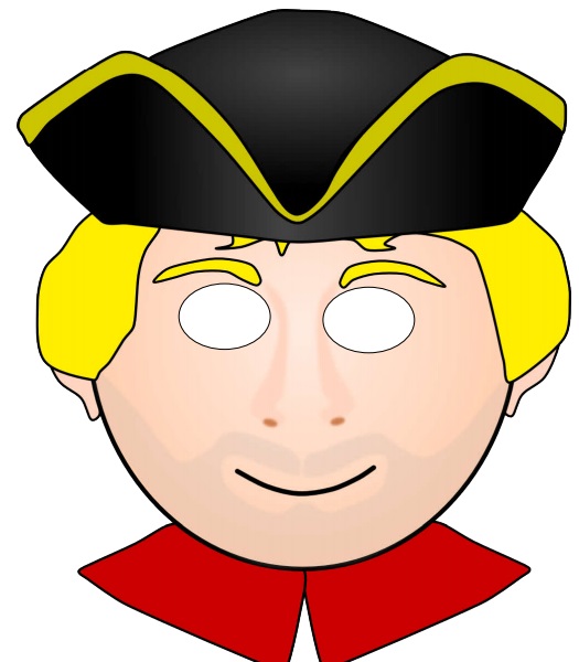 çocuklar için hazır kağıttan Erkek Yüz maskesi şablonu