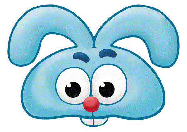 çocuklar için hazır kağıttan Tavşan maskesi şablonu