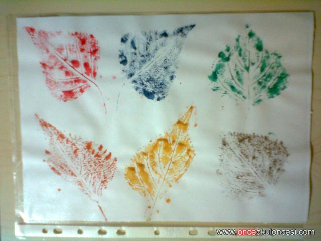 Yaprak Baskı Çalışmalaçrı