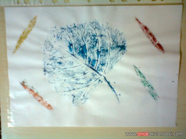 Yaprak Baskı Çalışmalaçrı