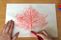 Yaprak Baskı Çalışmalaçrı