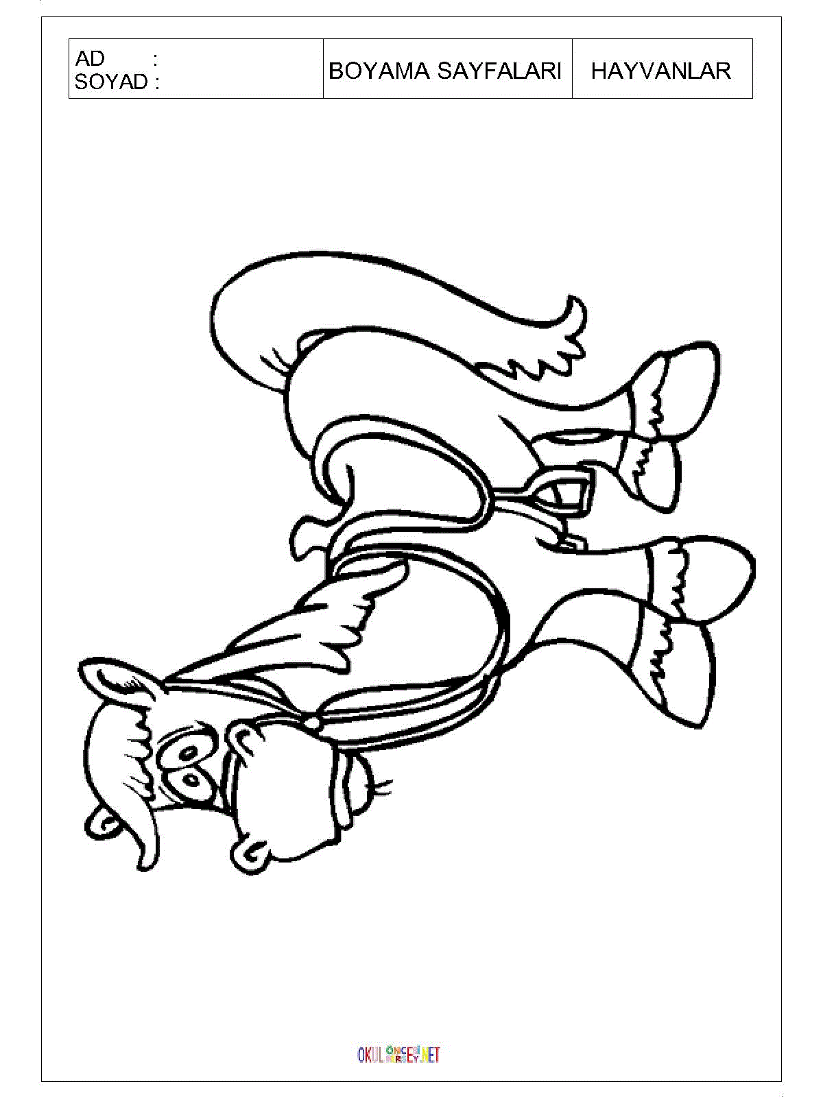 at boyama sayfası 3