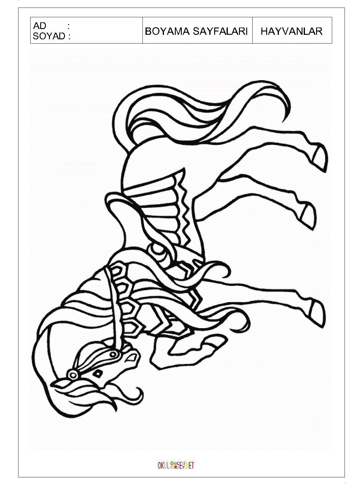 at boyama sayfası 4