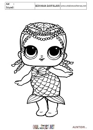 Lol Bebek Boyama Sayfalari