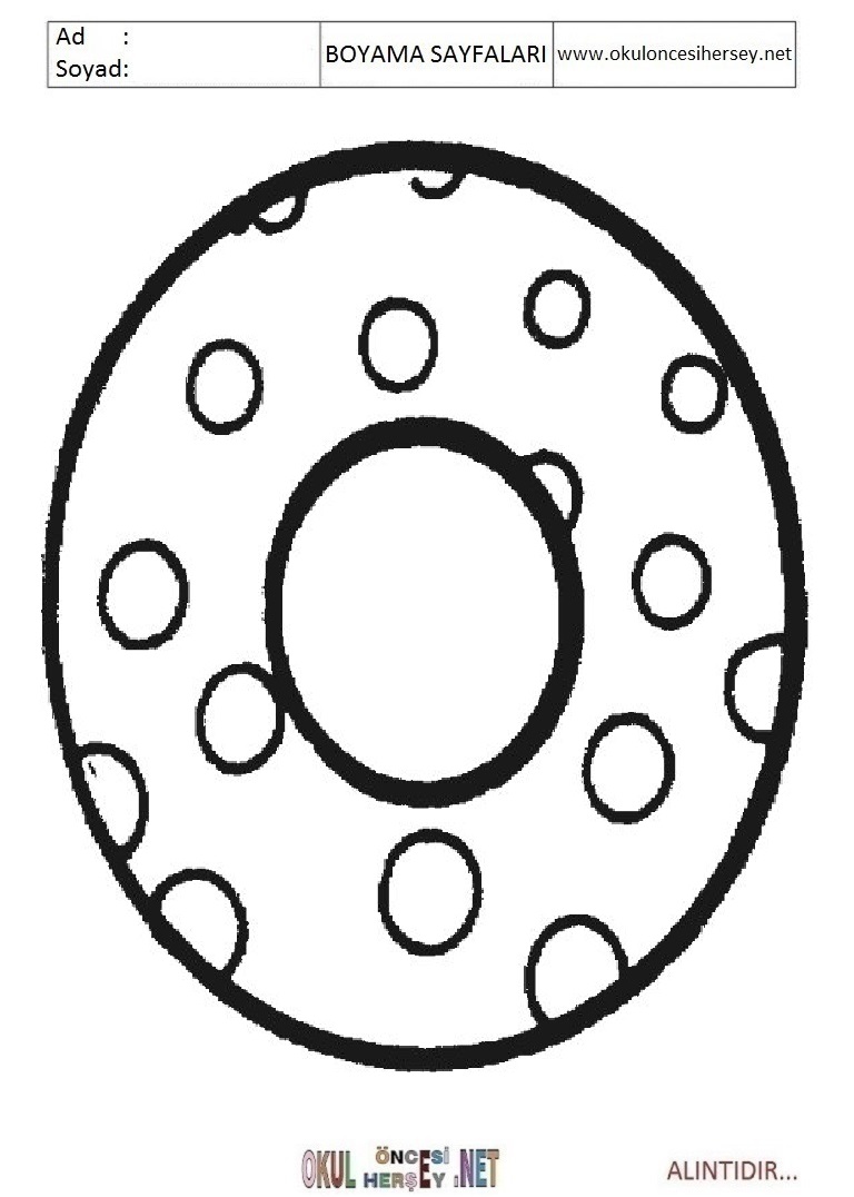 Harfler Boyama Sayfaları