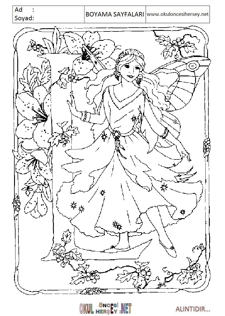 Harfler Boyama Sayfaları