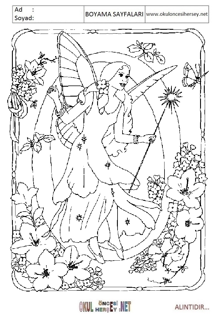 Harfler Boyama Sayfaları