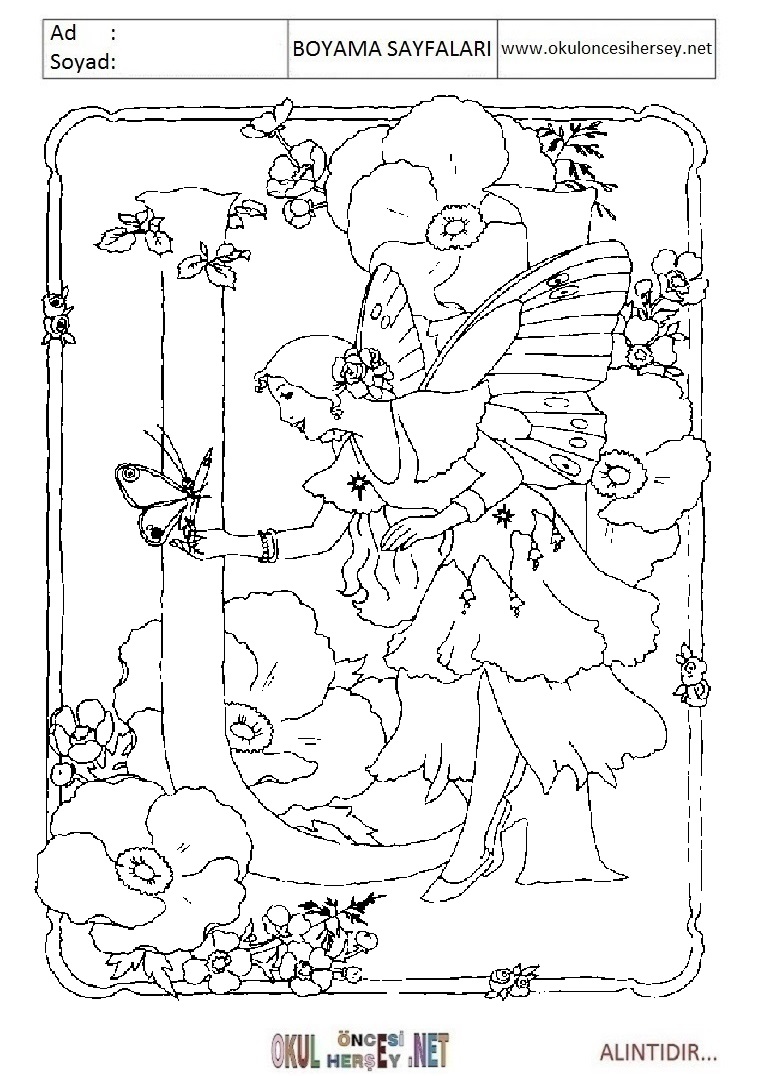 Harfler Boyama Sayfaları