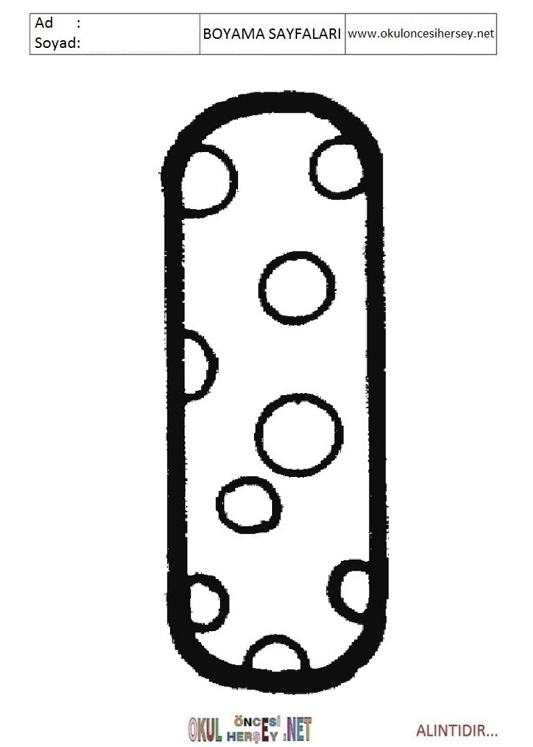 Harfler Boyama Sayfaları