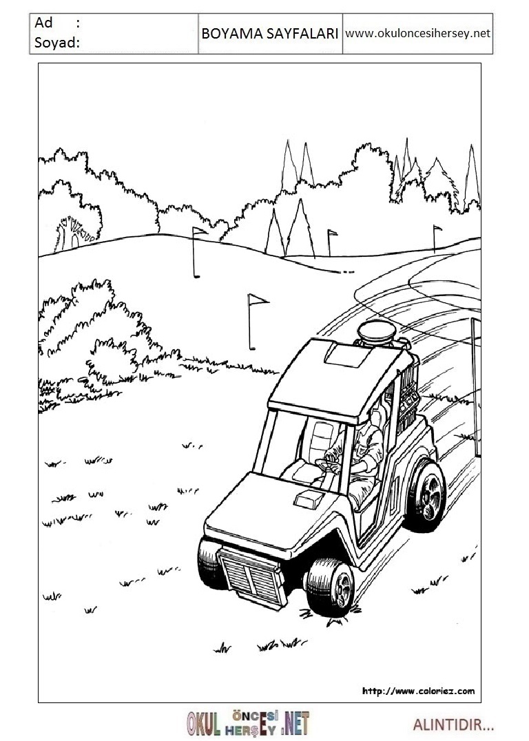 Çocuklar İçin Hot Wheels Boyama Sayfaları 