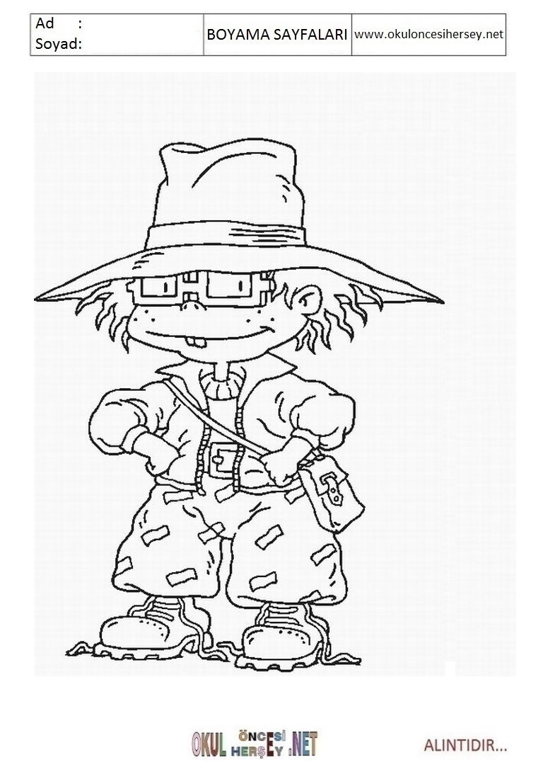 Çocuklar İçin Rugrats Boyama Sayfaları 