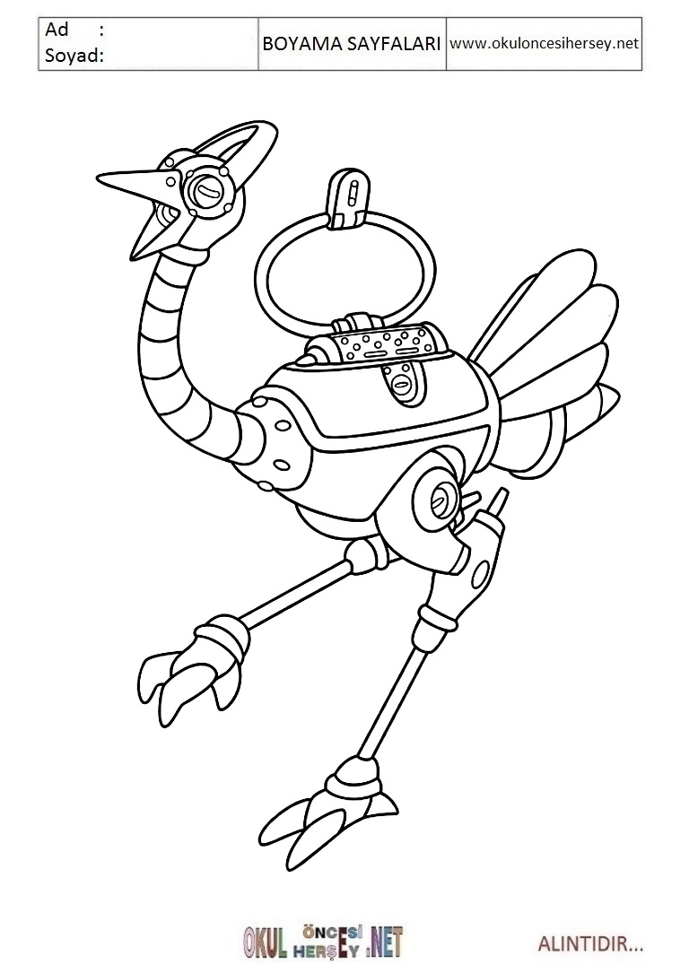 Çocuklar İçin Astroboy Boyama Sayfaları 