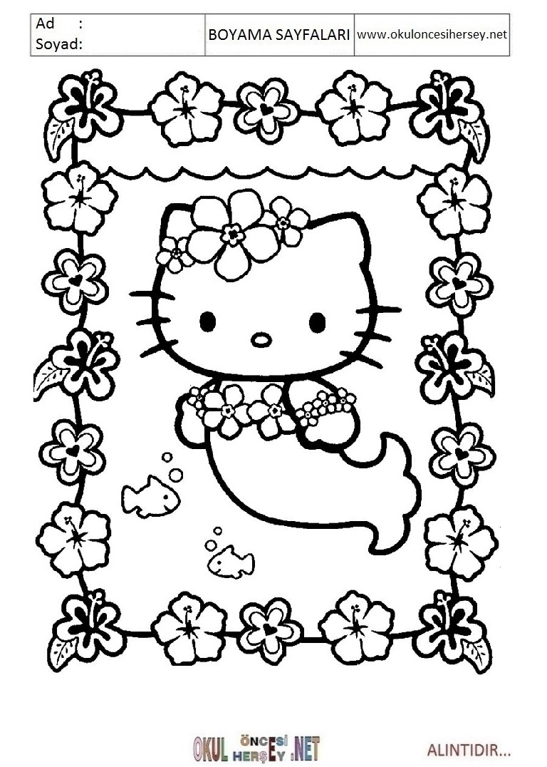 Çocuklar İçin Kawaii Boyama Sayfaları 