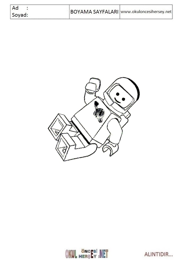 Çocuklar İçin Lego Büyük Macera Boyama Sayfaları 