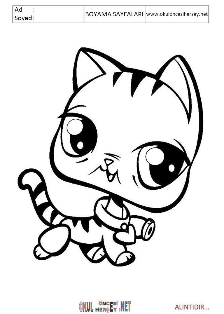 Çocuklar İçin Littlest Petshop Boyama Sayfaları 