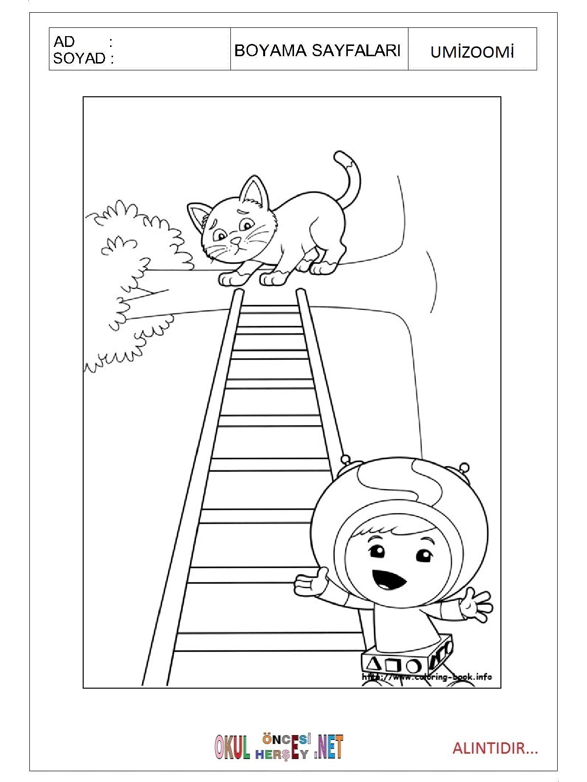 Çocuklar İçin Umizoomi Boyama Sayfaları 