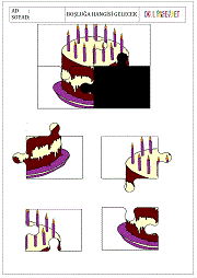 okul öncesi çocuklar için Puzzle Boşluk Bul çalışma sayfaları